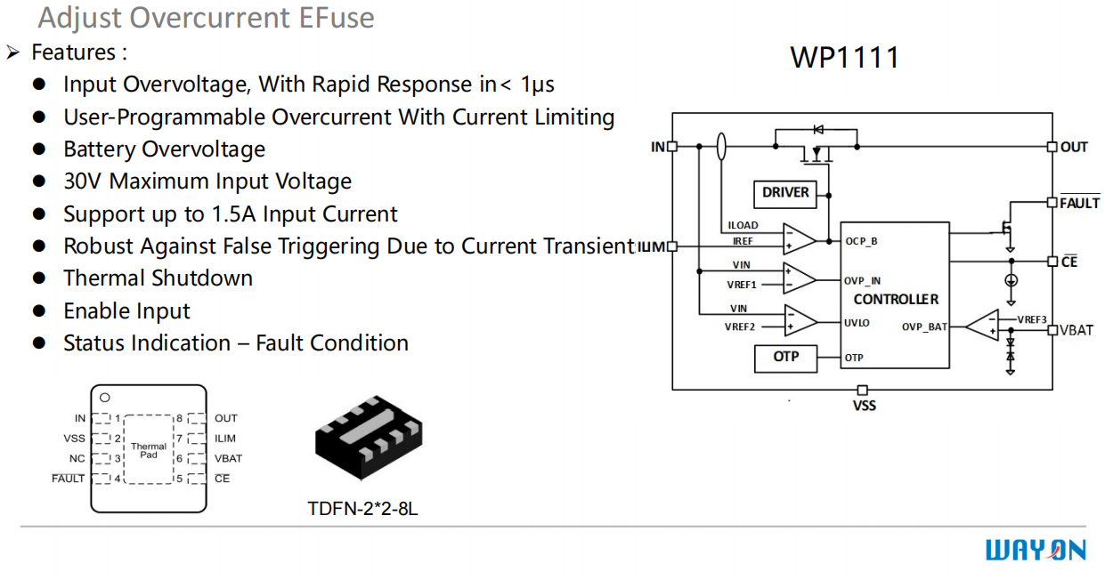 Wayon，維安，USB Type-C，接口保護器件，WP5801