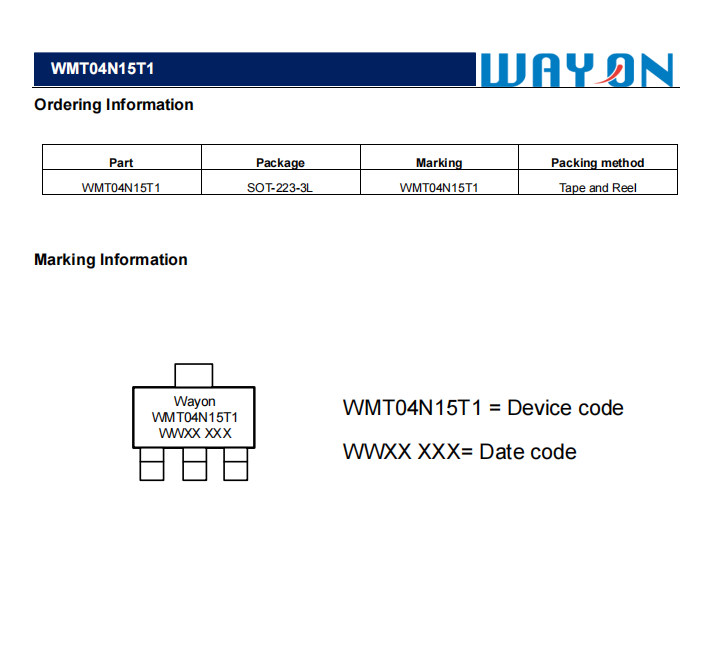 Wayon一級代理商，維安一級代理商，維安MOS，維安WMT04N15T1,維安中高壓MOS.png