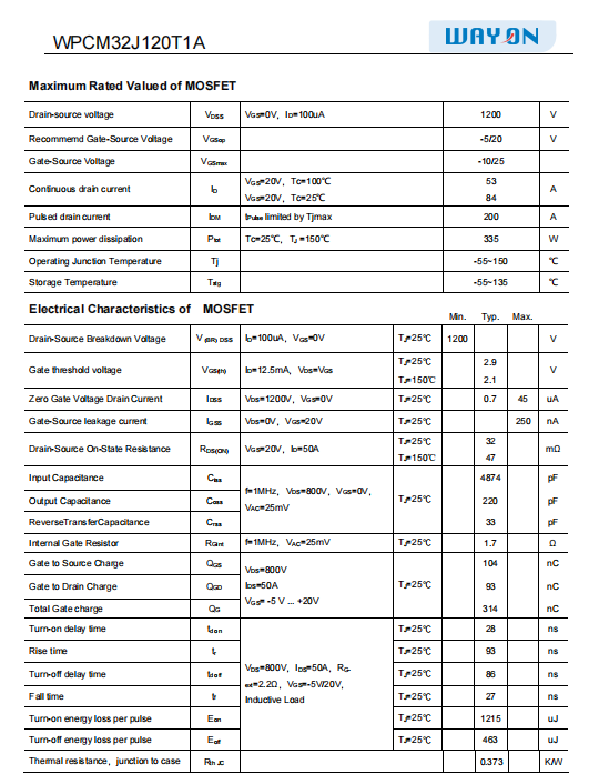 Wayon,維安SiC碳化硅MOS,維安GaN氮化鎵MOS,新能源汽車OBC,充電樁,工業(yè)電源,光伏逆變.png