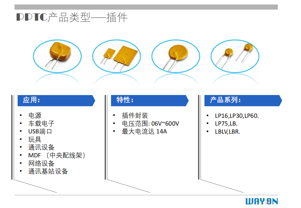 WAYON PTC,維安PTC,維安保險(xiǎn)絲，如何選型